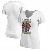 Women Golden State Warriors Fanatics Branded 2018 NBA Finals Champions Caricature T-Shirt White,baseball caps,new era cap wholesale,wholesale hats